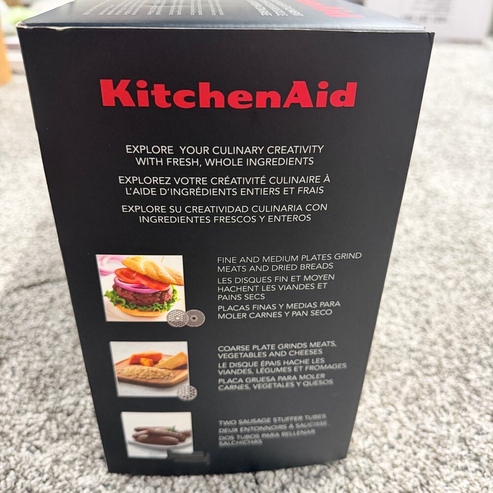 New in SEALED box, KitchenAid Metal Food Grinder Stand Mixer Attachment - Picture 4 of 5